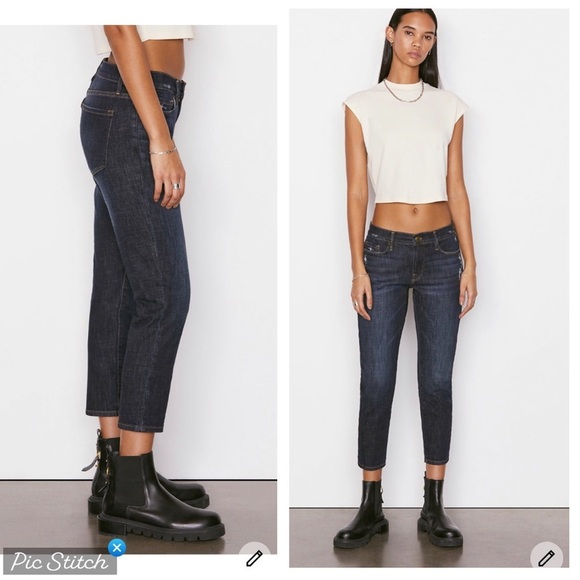 Frame Le Garçon Crop in Covant - Picture 2 of 9